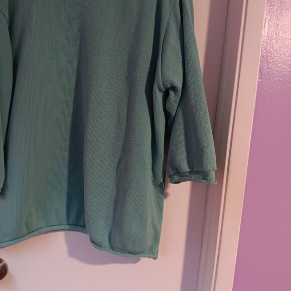 Silhouettes Women's Vintage Aqua Plus Size Sweater Tunic - Picture 5 of 7